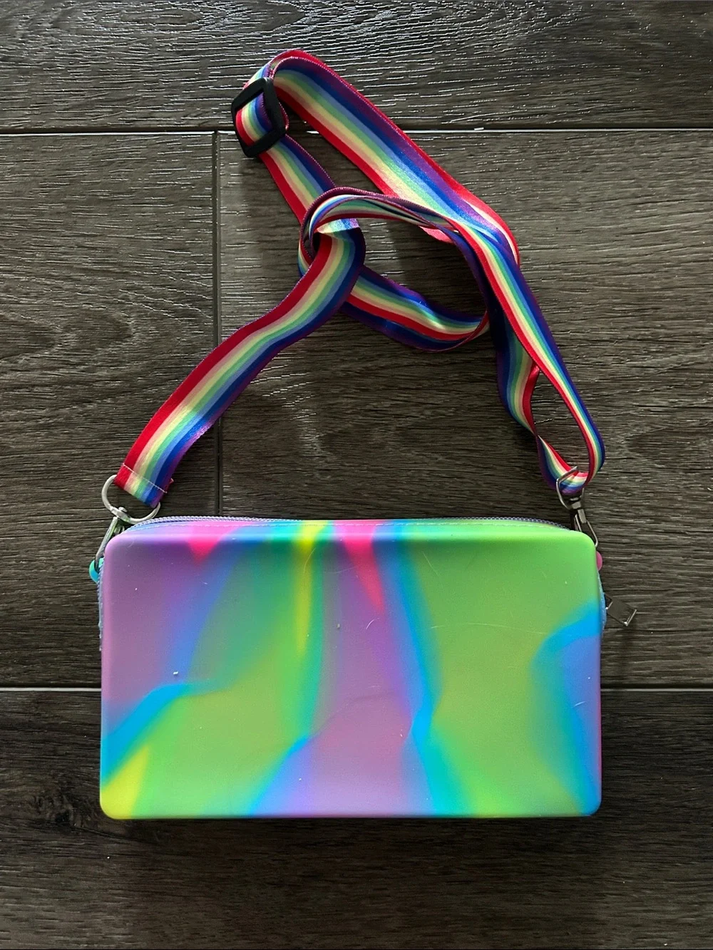 Kids Rainbow Pop-It Crossbody Bag and Pink Unicorn Pop-It Mini Purse